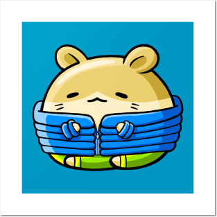 Cute Hamster Winter Posters and Art